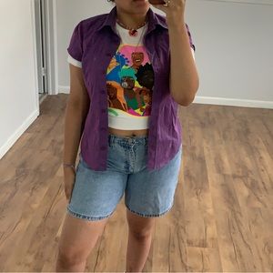 Faded Glory Jorts (Jean Shorts) in Medium/Light Wash